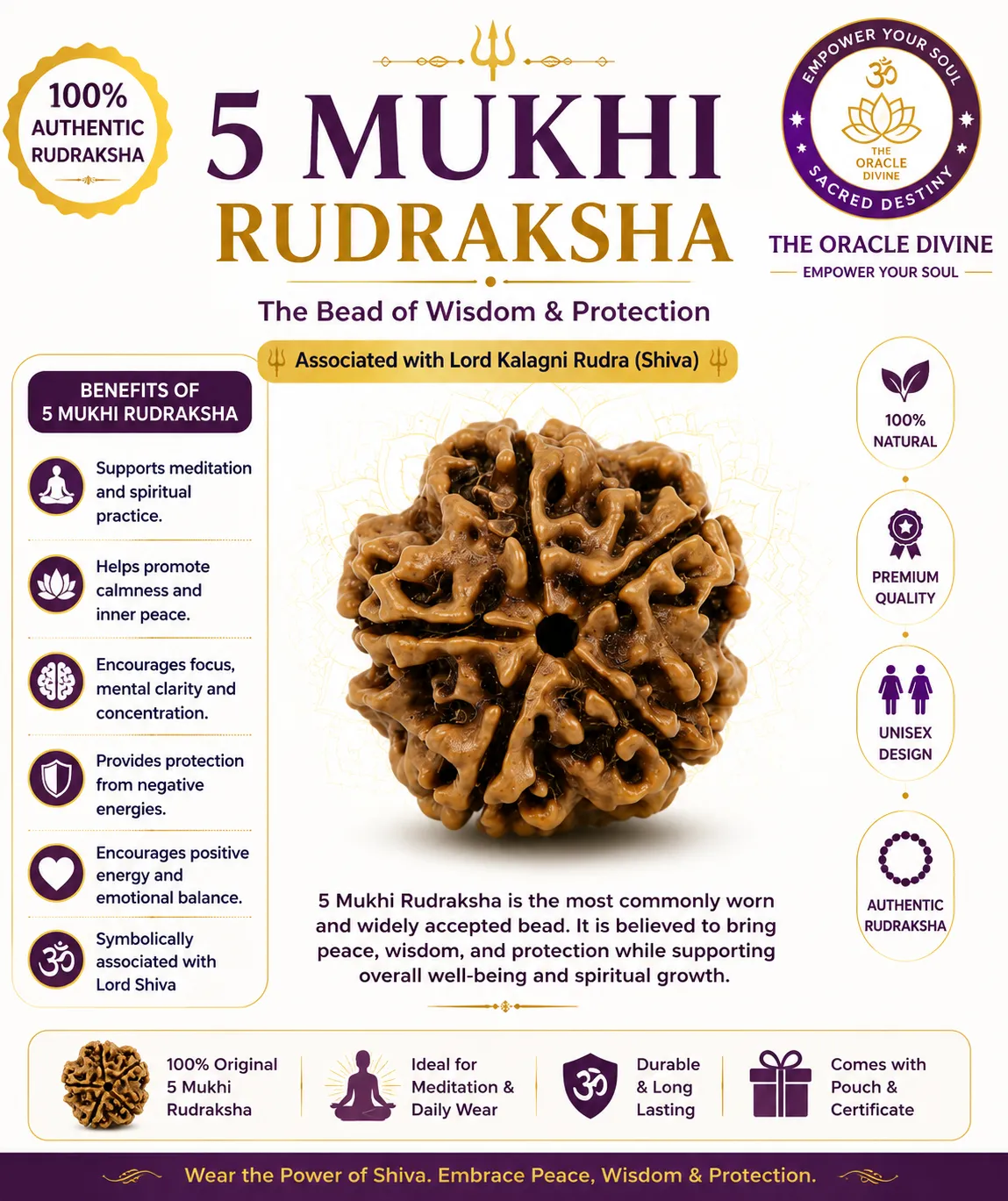 5 Mukhi Rudraksh