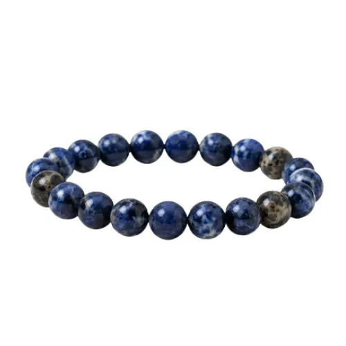Premium Natural Sodalite Bracelet | Wisdom & Clarity Crystal Bracelet