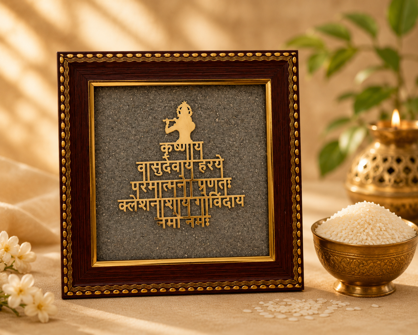 Krishna Maha Mantra Sacred Frame